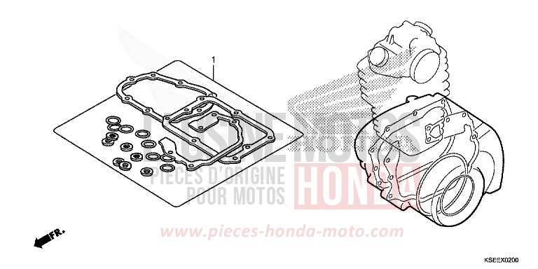 GASKET KIT B for CRF150R "Big wheels" EXTREME RED (R292) from 2018